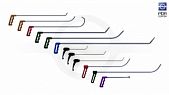 Small set of hooks Nussle (12 pieces)