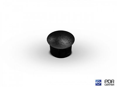 The solid stub of black plastic (Ø 12 mm, without cap)