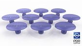 Adhesive fungi Wurth, purple, oval (set of 10 pieces)