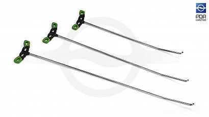 Set of hooks with a double bend screw-on tips TT03V