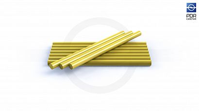 Adhesive rods, 10 pieces, yellow, extra strong, cold-weather