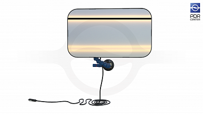 Мобильная светодиодная лампа с дефектовочной полосой, 4 полосы (тёплые с регулировкой яркости)