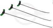 Set of hooks with a double bend screw-on tips TT03V