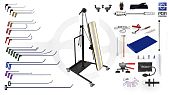 Great set with big LED lamp (24 hooks, 4 nozzles, 13 accessories, adhesive system, a large lamp)
