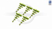 Set of fungi Black Plague Green (25 pieces)