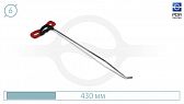 Right twister hook BM0609L (Ø6 mm, 430 mm)