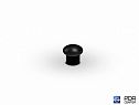 The solid stub of black plastic (Ø 5 mm, without cap)