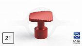 NUSSLE PROFI Caps for minilifter, square (21 mm x 21 mm, red)