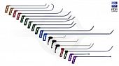 The middle set of hooks Nussle (18 pieces)