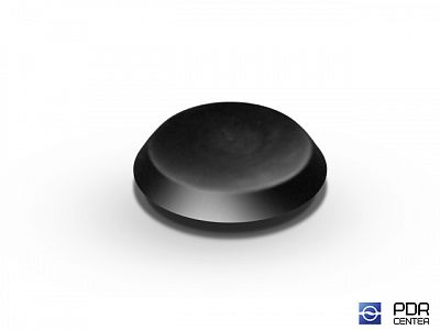 The solid stub of black plastic (Ø 19 mm)