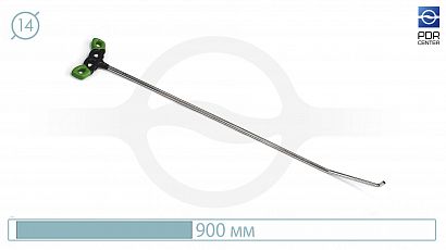 Hook with a double bend screw-on tips TT1218V (Ø12 mm, 900 mm)