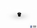 The solid stub of black plastic (Ø 4 mm, without cap)