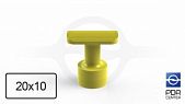 Glue fungus NUSSLE SUPER, right angle, 20*10 mm