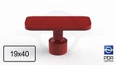 NUSSLE PROFI Caps for minilifter, rectangular (40 mm * 19 mm, red)