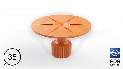 Glue fungus round, orange (Ø 35 mm)